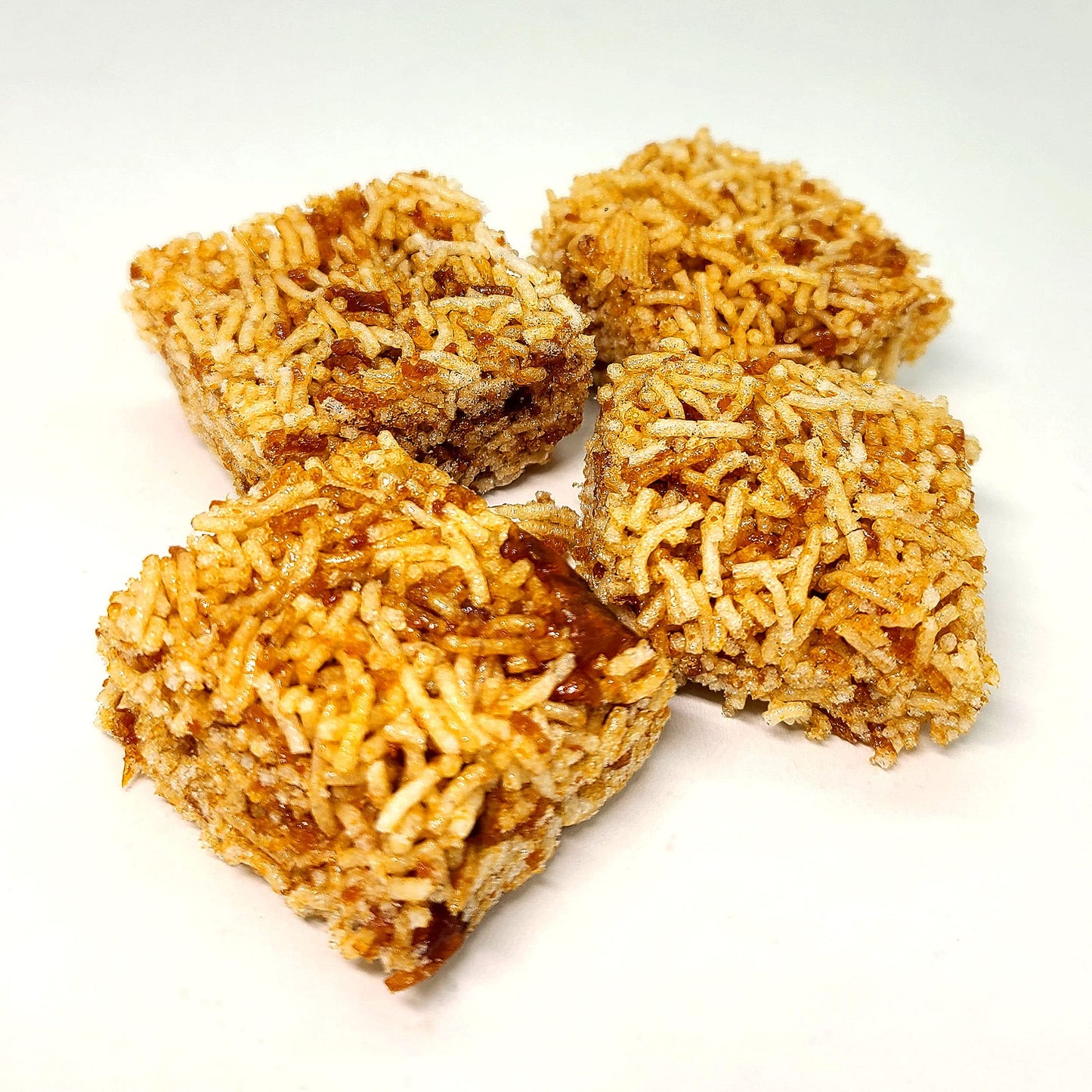 Thai Mee Krob Crispy Rice Noodles Snack By Chinda 4.2 Oz.X 2 Packs With Bonus Vintage Style Metallic Bag Clip (3-Piece Set)