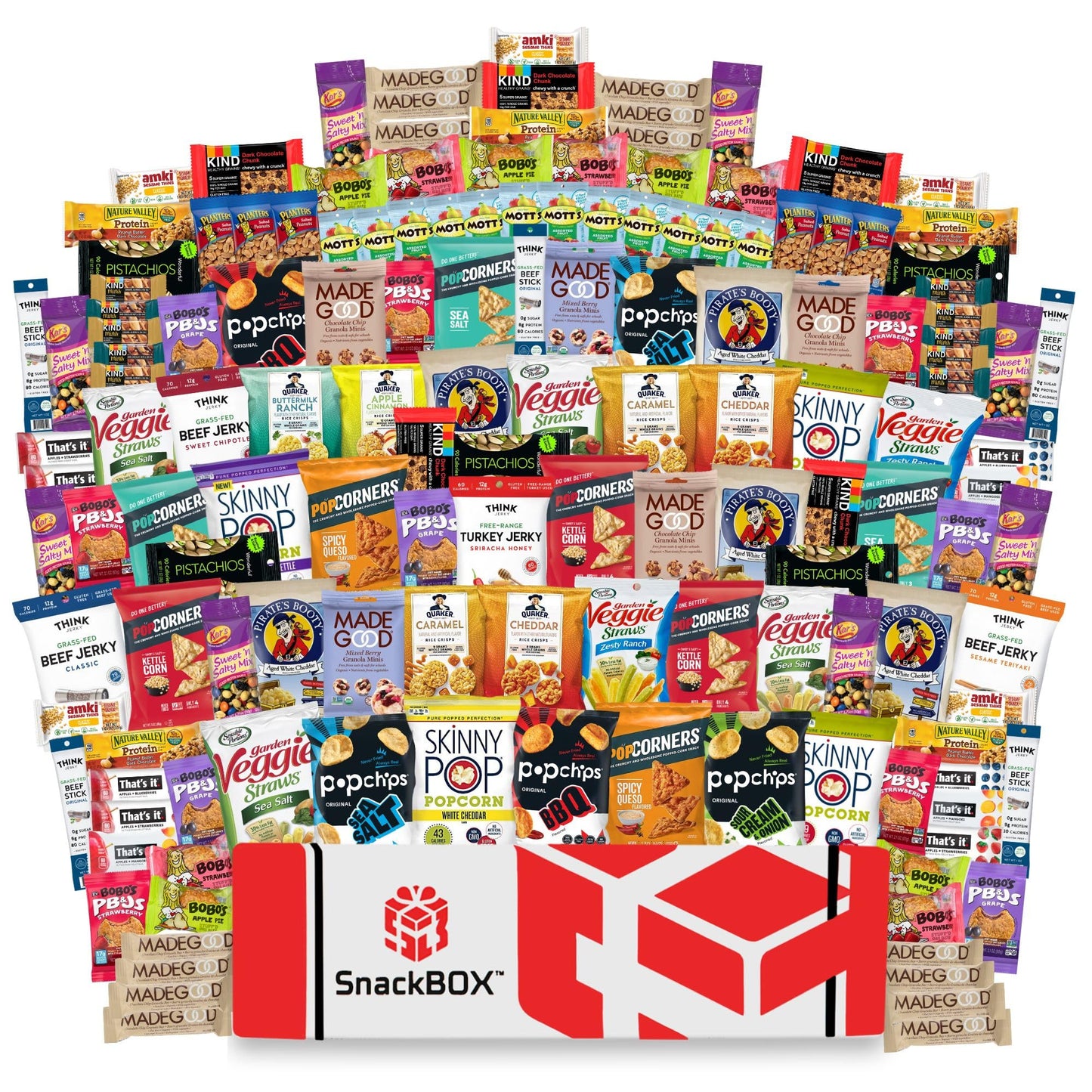 SB SnackBOX Gluten Free Snack Box Variety (150 Count) - Perfect for Gifts, Office, and Celebrations