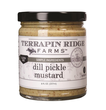 Terrapin Ridge Farms Dill Pickle Mustard - Zesty Blend of Dill Pickles & Smooth Dijon - Perfect for Burgers, Brats, Sandwiches &