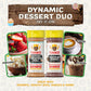 Flavor God Dynamic Dessert Duo Pack of 2 Seasoning Topper Gift Set, Buttery Cinnamon Roll & Chocolate Donut, Natural Healthy Ble