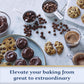 GHIRARDELLI enhanced Baking Cocoa 100% Unsweetened Cocoa Powder  8 oz Bag (6 bags)