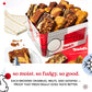 Davids Cookies Assorted Brownies in Merry Christmas Tin | Delicious Fresh Baked Gourmet Chocolate Fudge Slices Comes in Mery Ch