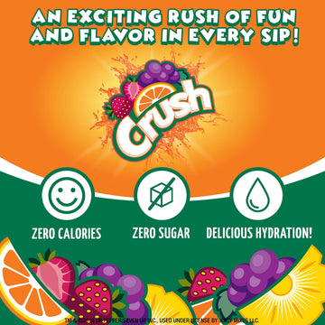 Crush Crush, Variety Pack, Liquid Water Enhancer – New, Better Taste (4 Bottles, Makes 96 Flavored Water Drinks) 1.62 Fl Oz (Pack Of 1)