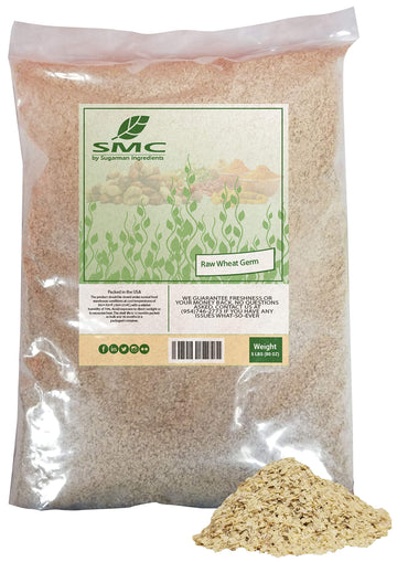 Naturejam Raw Uncooked Wheat Germ 5 Pounds Bulk Bag-Heat Sealed For Freshness.