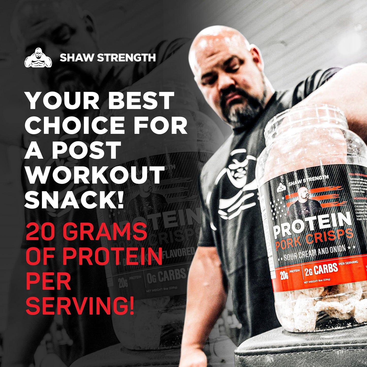 Ol Uncle Porkers Protein Pork Rinds, Sour Cream, Keto-Friendly, 8oz