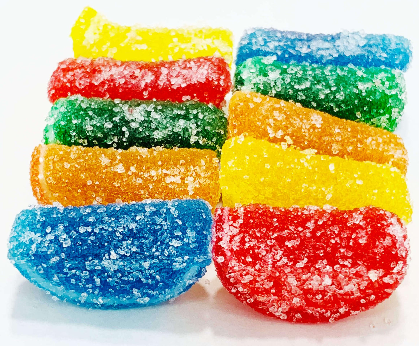 NY Spice Shop Mini Assorted Fruit Slices Candy - 8 Ounce Assorted Flavors Jelly Fruit Candy - Gummy Candy Bulk - Fruit Gummies -