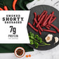 Dukes Original  Hot and Spicy  and Hatch Green Chile Smoked Shorty Sausages Variety Pack  Stocking Stuffer  2.5 oz each