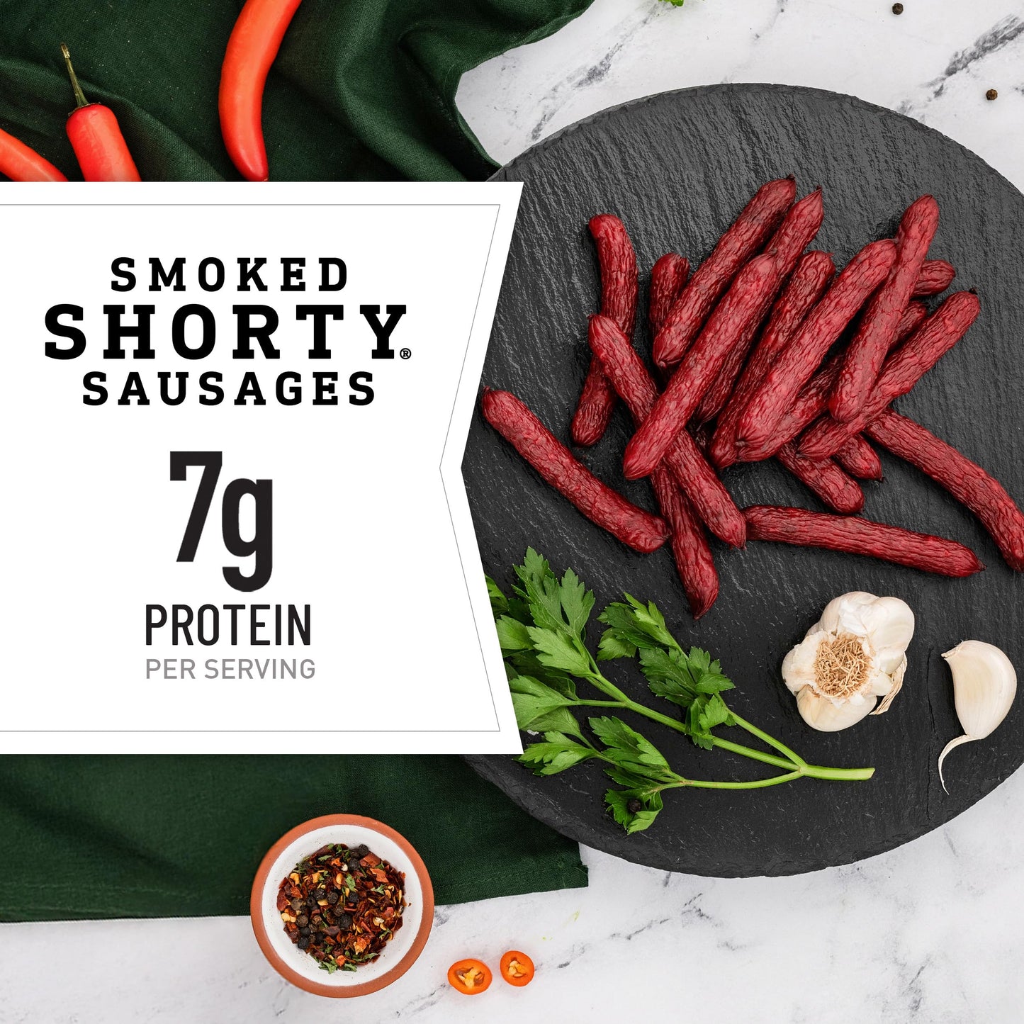 Dukes Original  Hot and Spicy  and Hatch Green Chile Smoked Shorty Sausages Variety Pack  Stocking Stuffer  2.5 oz each