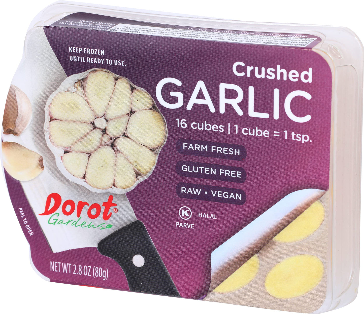 Dorot Crushed Garlic, 2.8 oz (frozen)