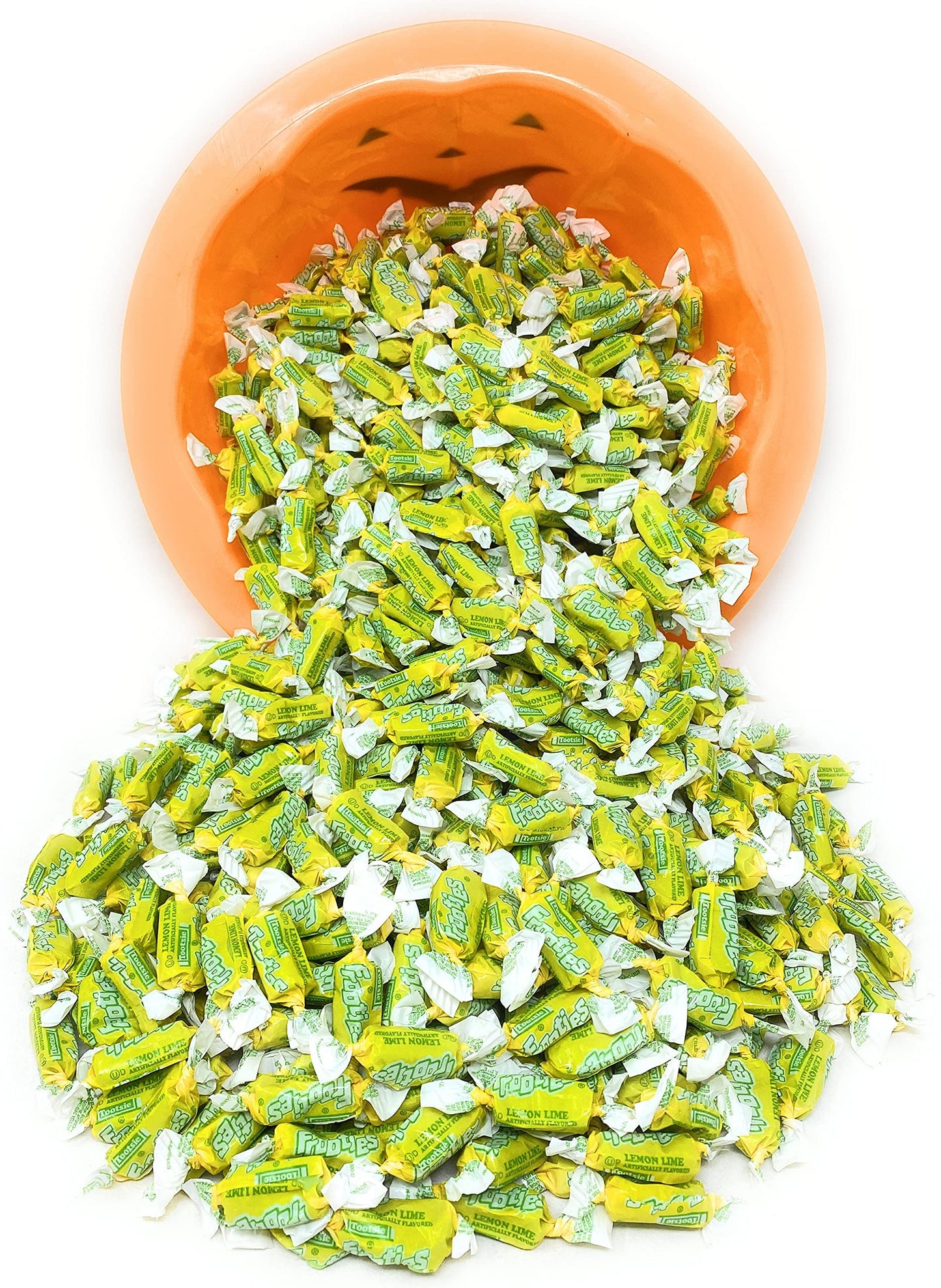 Bulk Lemon Lime Flavor Tootsie Roll Frooties Chewy Yellow American Taffies Candy Individually Wrapped In Resealable Assortit Bag