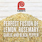 Lawry's Garlic, Rosemary & Lemon Rub, 22 oz - One 22 Ounce Container of Garlic, Lemon and Rosemary Seasoning, Made for Chefs to