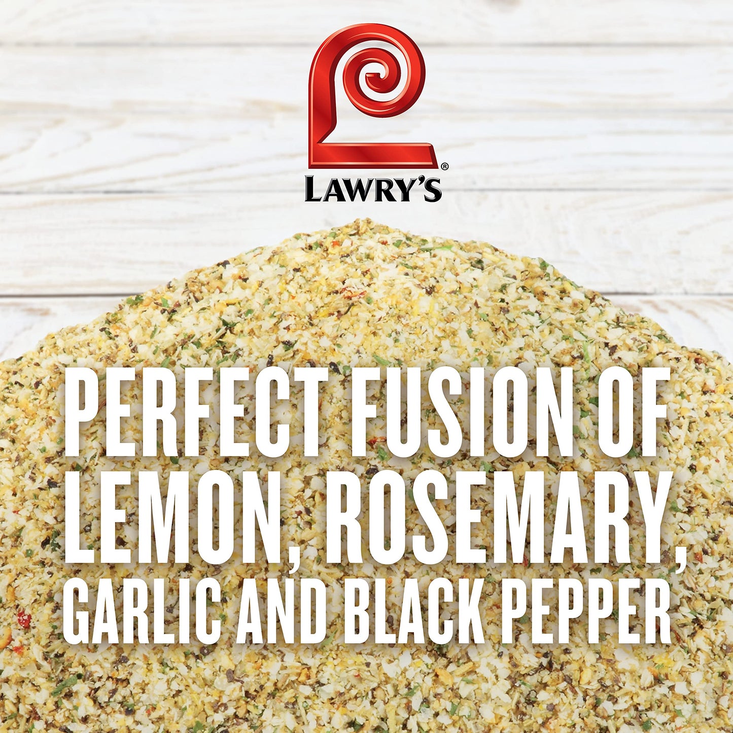 Lawry's Garlic, Rosemary & Lemon Rub, 22 oz - One 22 Ounce Container of Garlic, Lemon and Rosemary Seasoning, Made for Chefs to