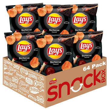 Lay'S Potato Chips, Barbecue, 1.5 Ounce (Pack Of 64)