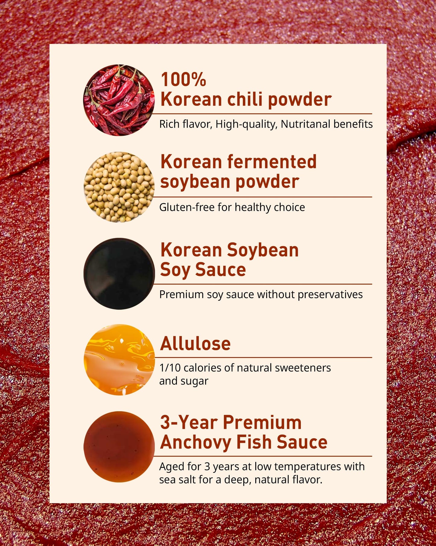 Thank-You Gochujang Sugar-Free, Gluten-Free Korean Chili Paste For Healthy Cooking - Sweet, Savory And Spicy Red Pepper Sauce Fo