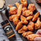 PEGASUS PREMIUM BRANDS Woodfired Garlic Rub Variety Pack, 9.5oz (2 Pack) with 3-Step Lid Cover