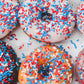 Unpretentious Red, White & Blue Sprinkles, 1.5 lb Decorative Dessert Topping, Patriotic Jimmies