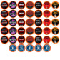 Two Rivers Coffee Variety Pack for Keurig K Cup Brewers, 40 Count, High Caffeine Coffee, Strong and Regular Blend