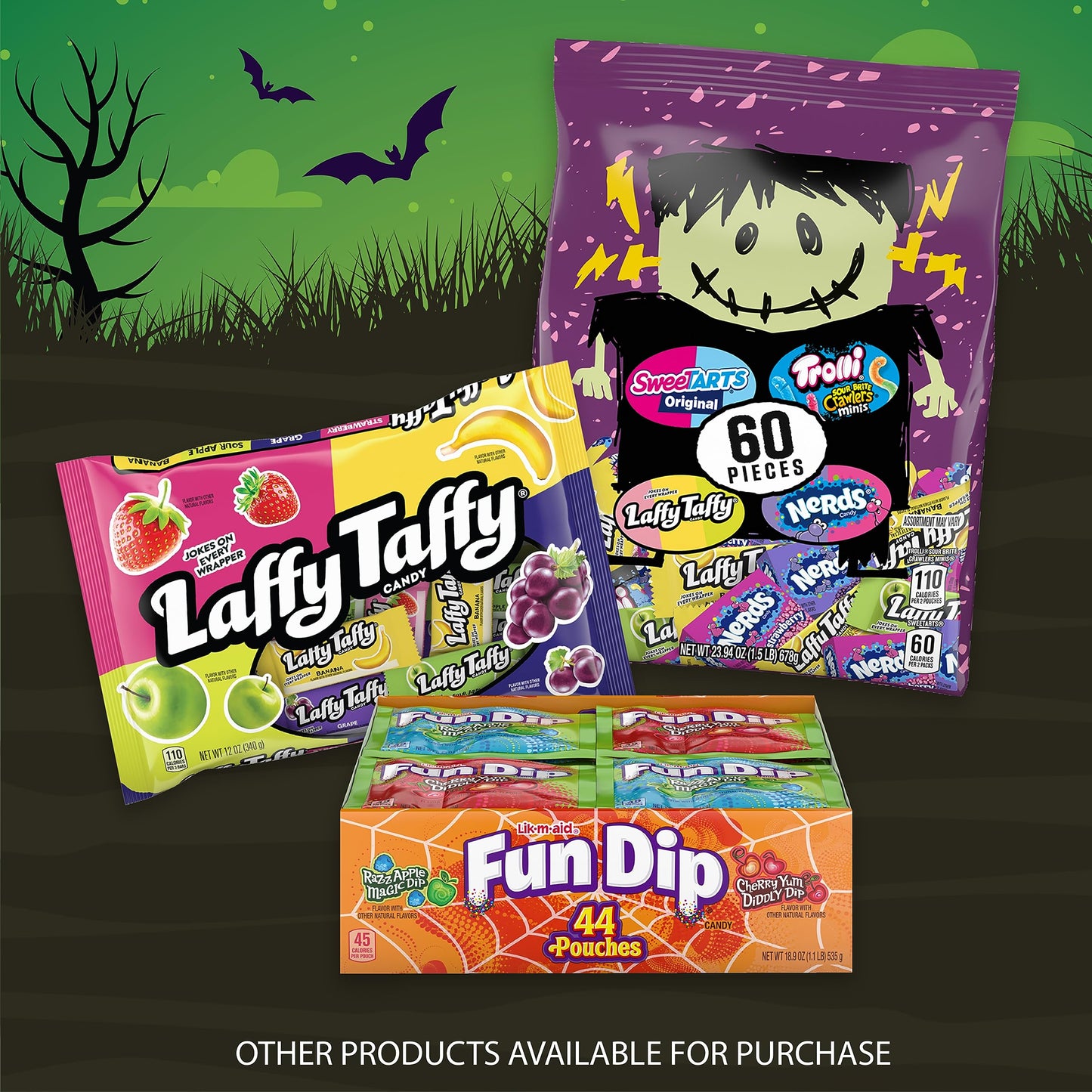 Laffy Taffy Candy, Assorted Mini Bars, 12 Ounce