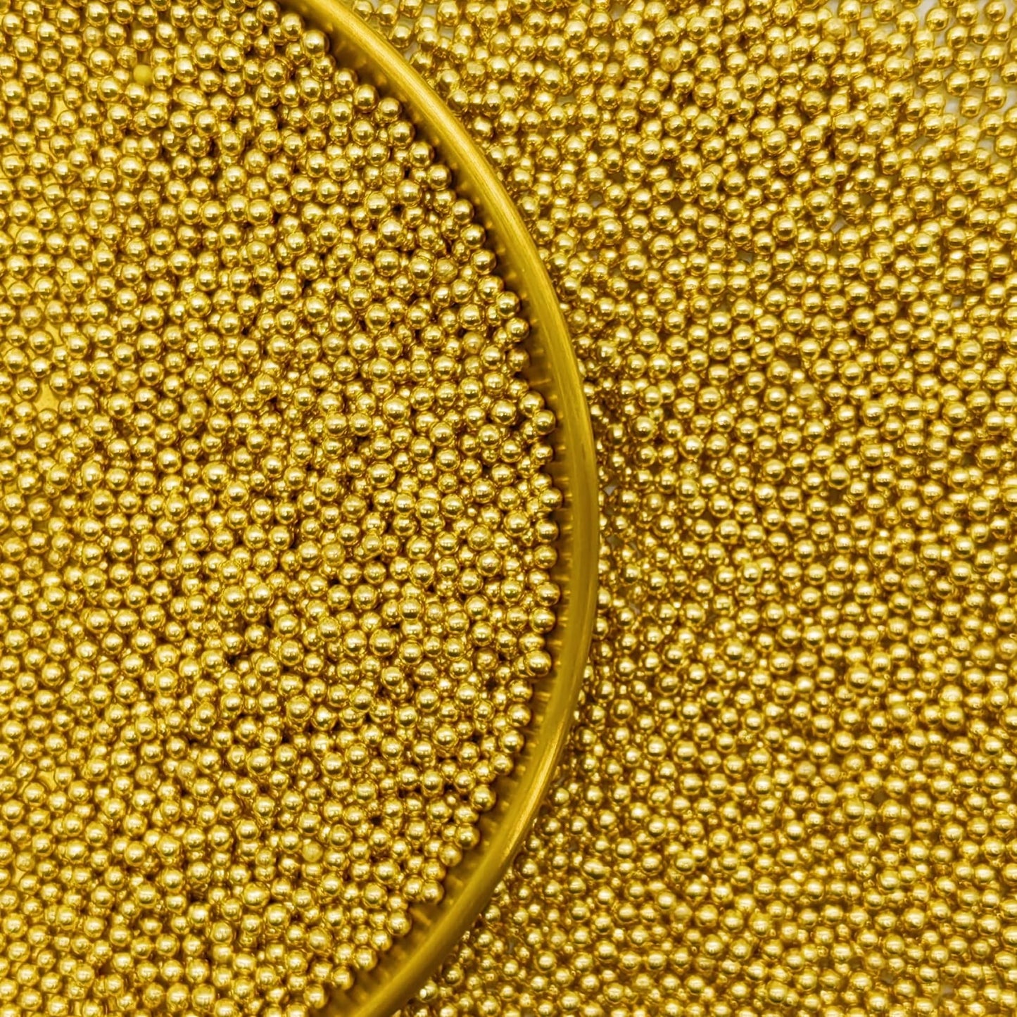Edible Super Gold Pearl Sugar Sprinkles Candy 2Mm Mini Pearls Cake Decorations Cupcake Toppers Cookie Decorating Perfect For Wed