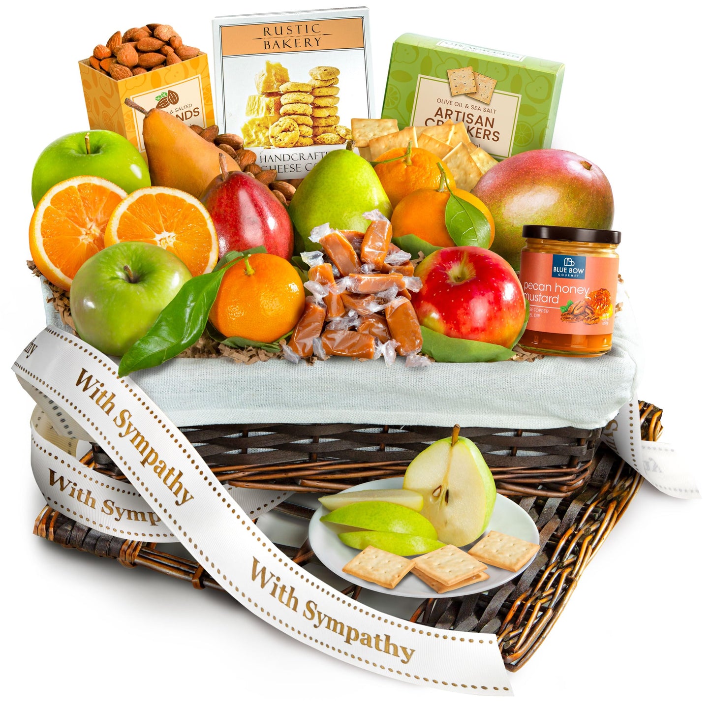 A Gift Inside Sympathy Classic Deluxe Fruit Basket