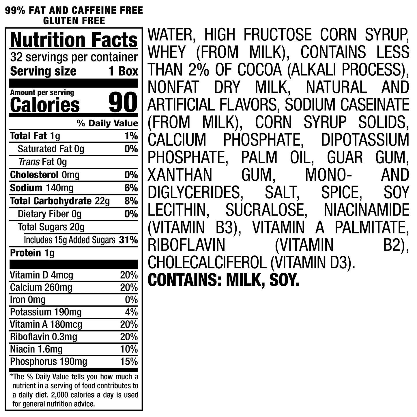 Yoo-hoo Chocolate Drink  6.5 fl oz boxes  32 pack