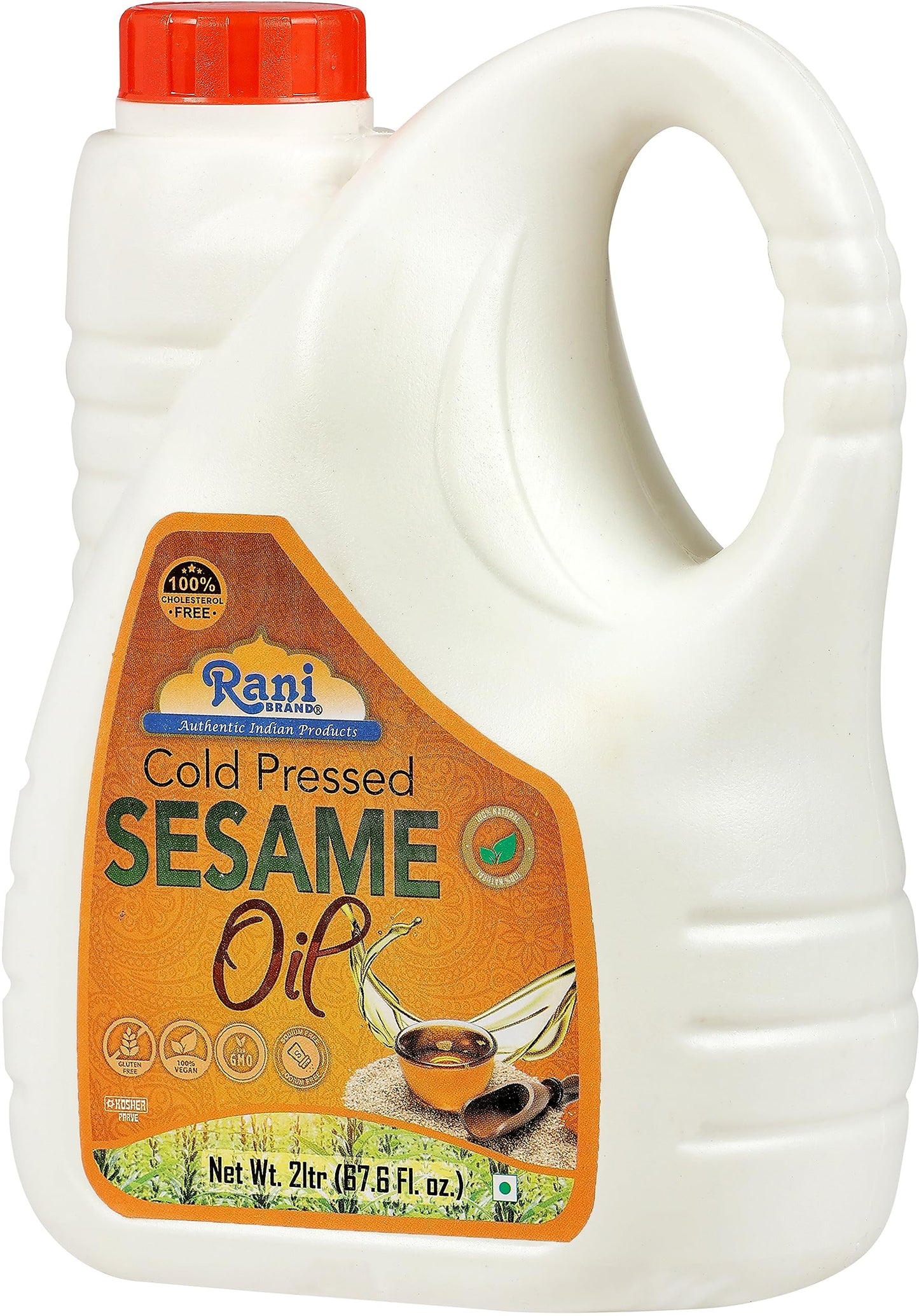 Rani Sesame Oil 67.6 Ounce (2 Liter) Cold Pressed | 100% Natural | Non-Gmo | Kosher | Vegan | Gluten Free