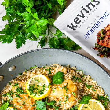 Kevin'S Natural Foods Lemon Herb Sauce - Paleo Simmer Sauce - Stir-Fry Sauce, Gluten Free, No Preservatives, Non-Gmo - 3 Pack (L