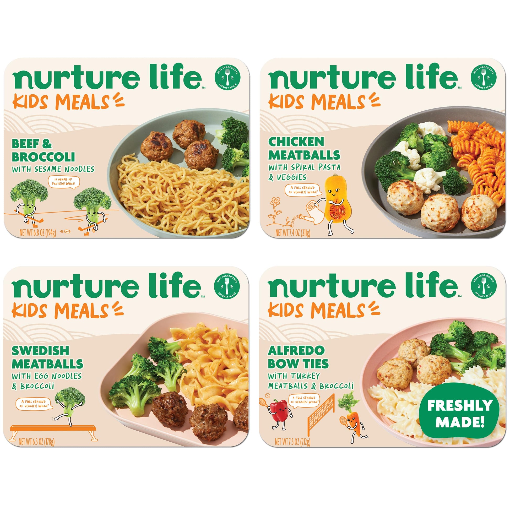 Nurture Life Kids Meals, Healthy Toddler & Kid Pasta Favorites, Organic Focus, Toddler Snack, Freshly Made Food For Children & S