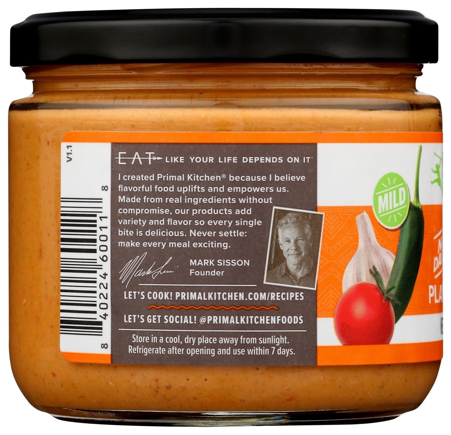 Primal Kitchen No Dairy Plant Based Queso, 11.5 OZ