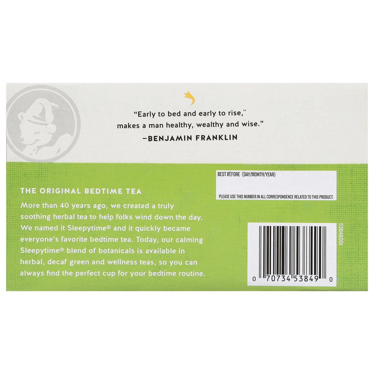 Celestial Seasonings Sleepytime Wellness Detox Tea, Caffeine Free, 20 Count Box, Model 53849