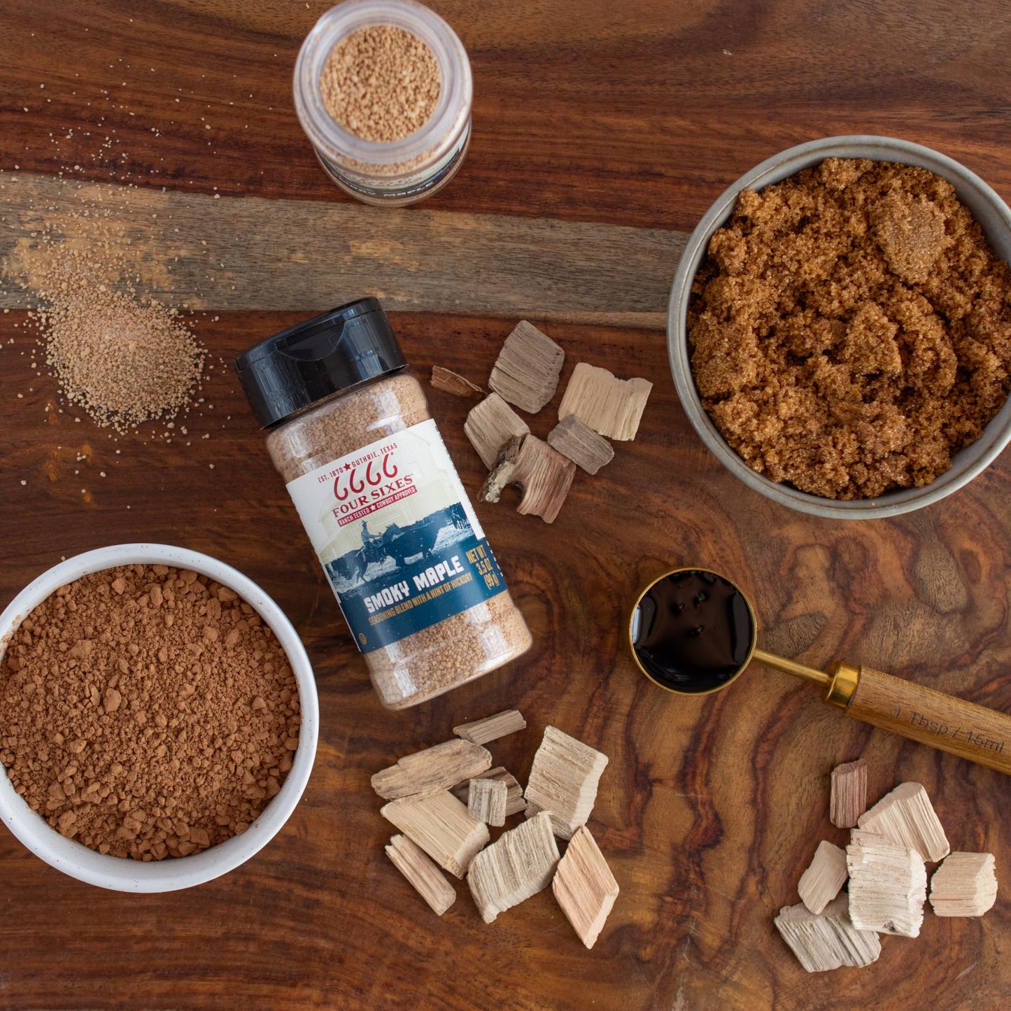 6666 Four Sixes Smoky Maple Seasoning, 6.7 Ounce