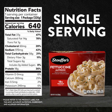 Stouffers Fettuccini Alfredo Frozen Meal