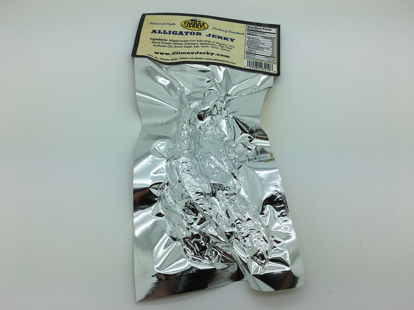 Climax Jerky Premium All Natural Smoked Alligator Jerky - 1 OZ, High Protein, Low Carbs, No Preservatives