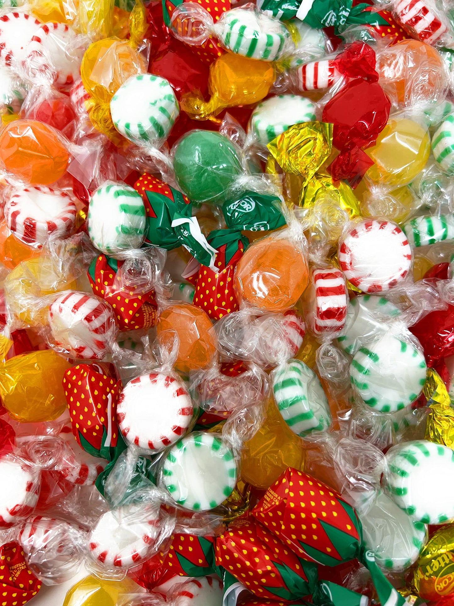 Assortit Halloween Hard Candy Assortment - Peppermint, Cinnamon, Butterscotch - 10 lbs - Orange