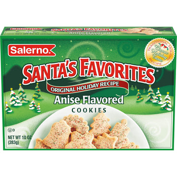 Salerno Santas Favorites Holiday Original Recipe Anise Cookies, 10 Oz