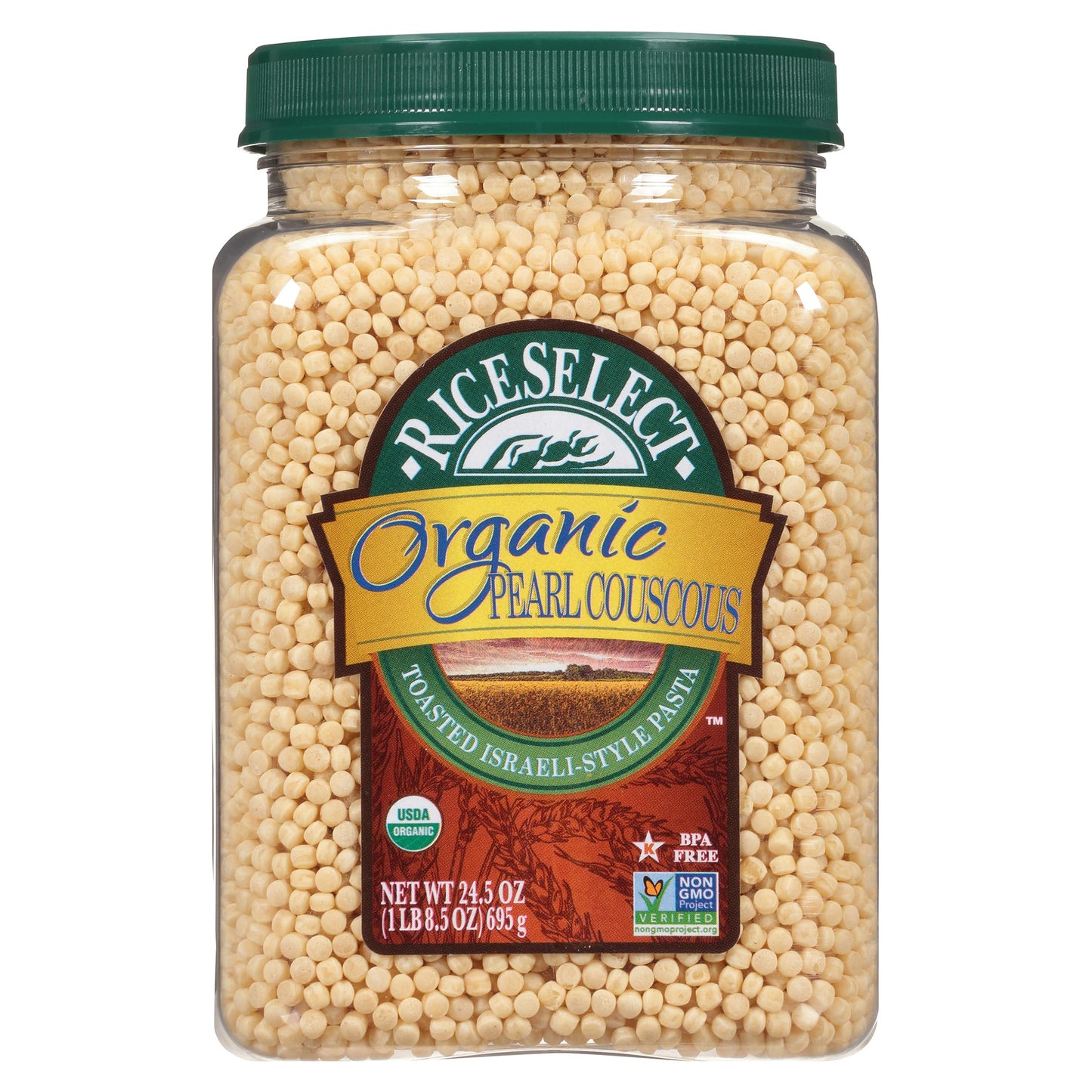 RiceSelect Organic Pearl Couscous, 24.5 Ounce (Pack of 1)