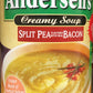 Andersen's Split Pea With Bacon Soup 15oz. can (Pack of 4)