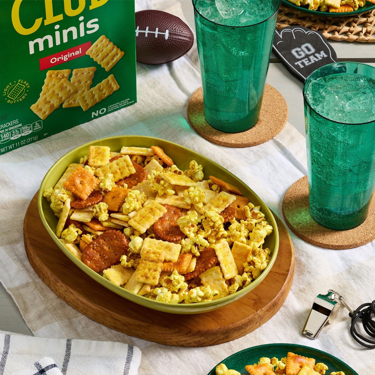 Club Minis Crackers, Lunch Snack, Original, 11oz Box (Pack of 2)