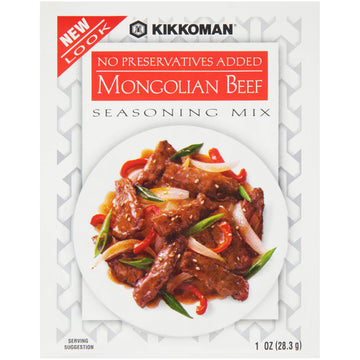 Kikkoman Mongolian Beef Seasoning Mix, 1 Oz (Pack of 12)