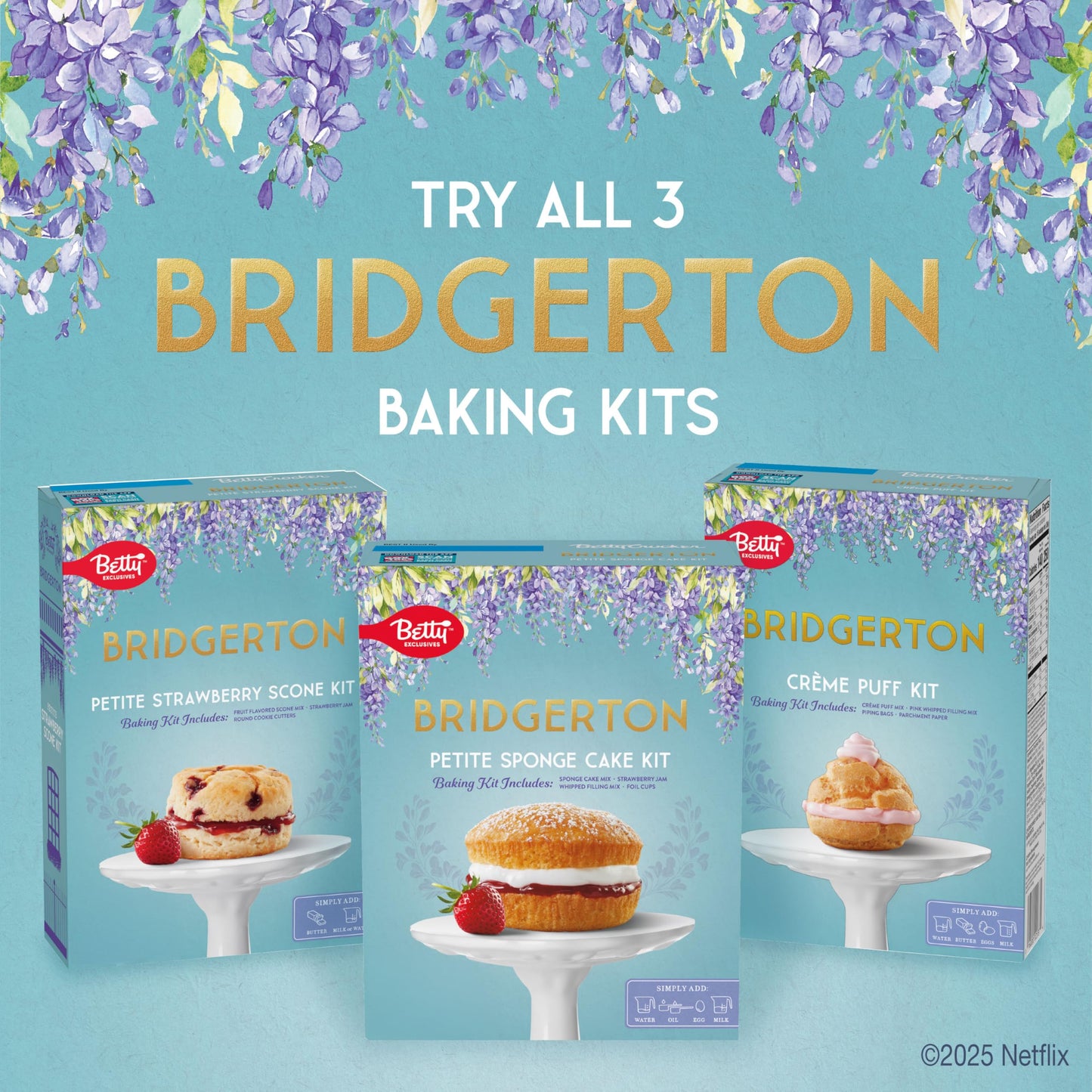 Betty Crocker Bridgerton Petite Strawberry Scone Baking Kit, 11.2 Oz