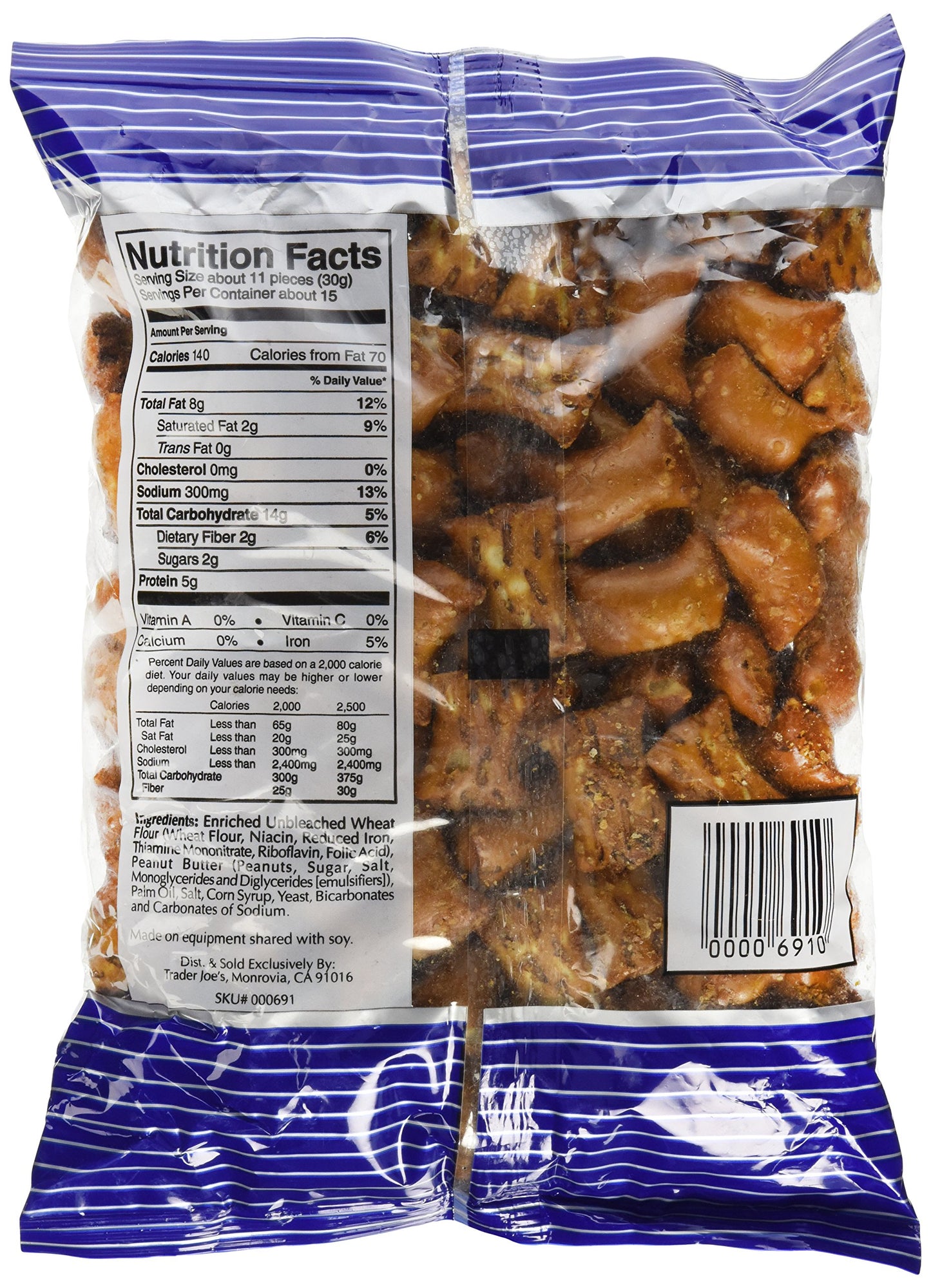 Trader Joe's Peanut Butter Filled Pretzels (2 pk)