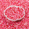 Valentine Nonpareils Sprinkles - 2mm Red Pink White Mini Edible Pearls, White Pink Sprinkles for Cake Decorating, Cupcake, Cooki