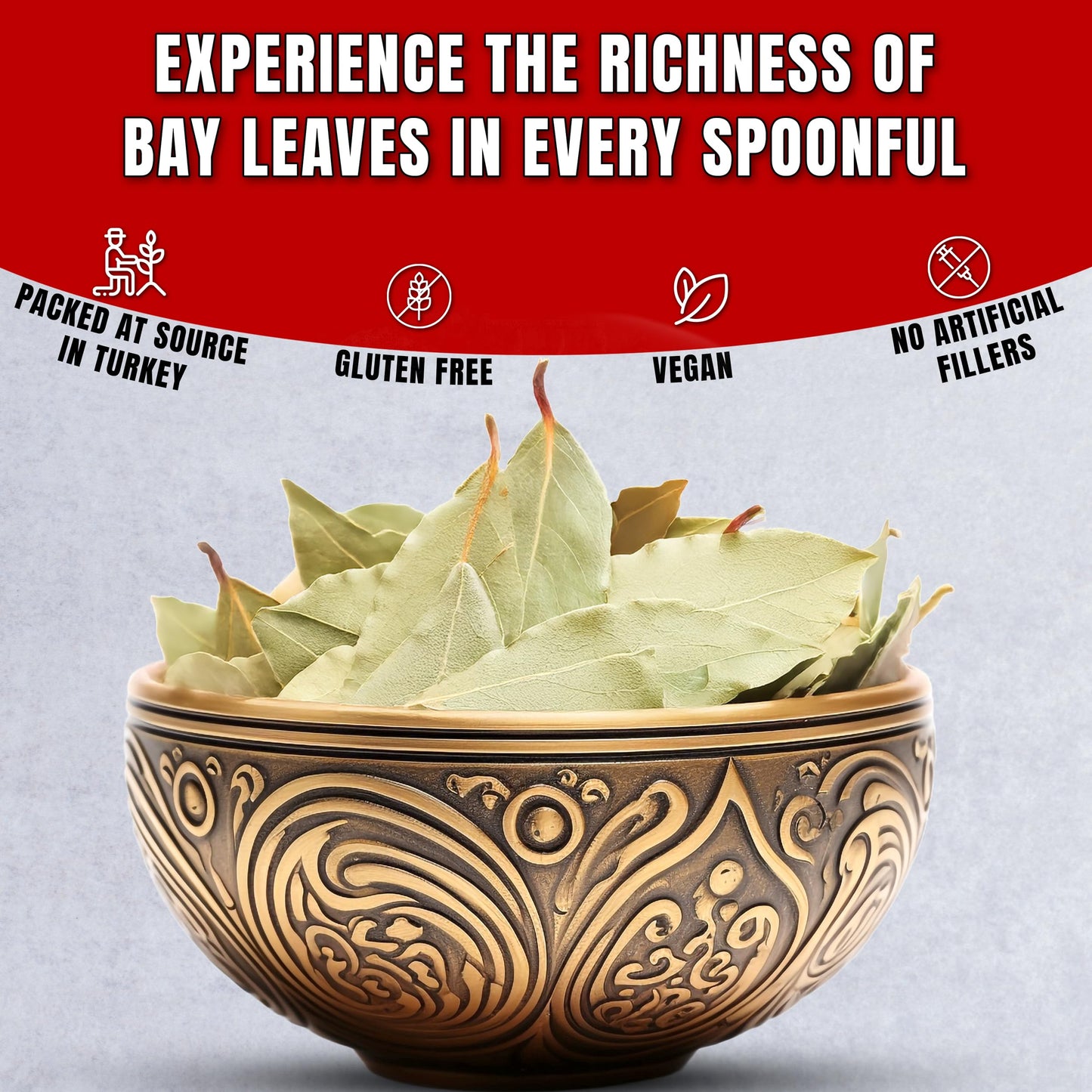 Whole Dried Bay Leaves - 4Oz Pack | Sun-Dried Laurel Tree Leaves For Cooking, Stews, Marinades & More | 100% Natural, Edible Bay