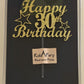 30 Birthday Cake Topper Gold Glitter, Party Decoration Ideas, Premium Quality, Sturdy Doubled Sided Glitter, Acrylic Stick. Made