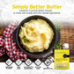 Healthier Comforts Butter Powder | Dehydrated, Shelf Stable Butter | Kosher, Gluten Free, Non-GMO | Popcorn, Baking, Seasoning |