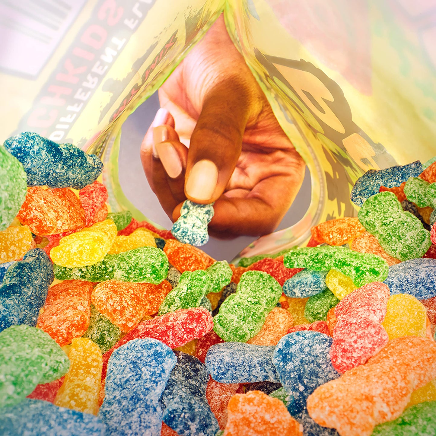 SOUR PATCH KIDS Soft & Chewy Candy, Family Size, 1 lb
