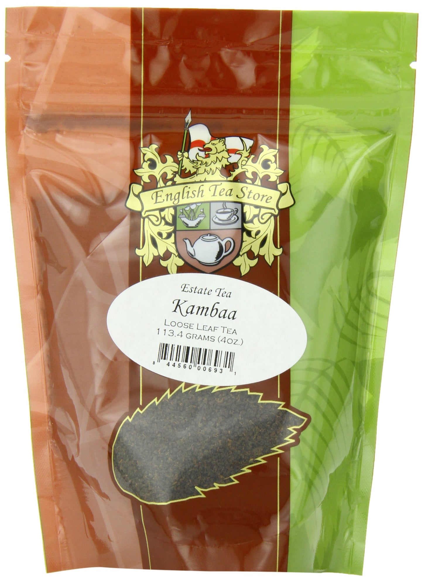 English Tea Store Loose Leaf, Kambaa Estate Tea Pouches, 4 Ounce