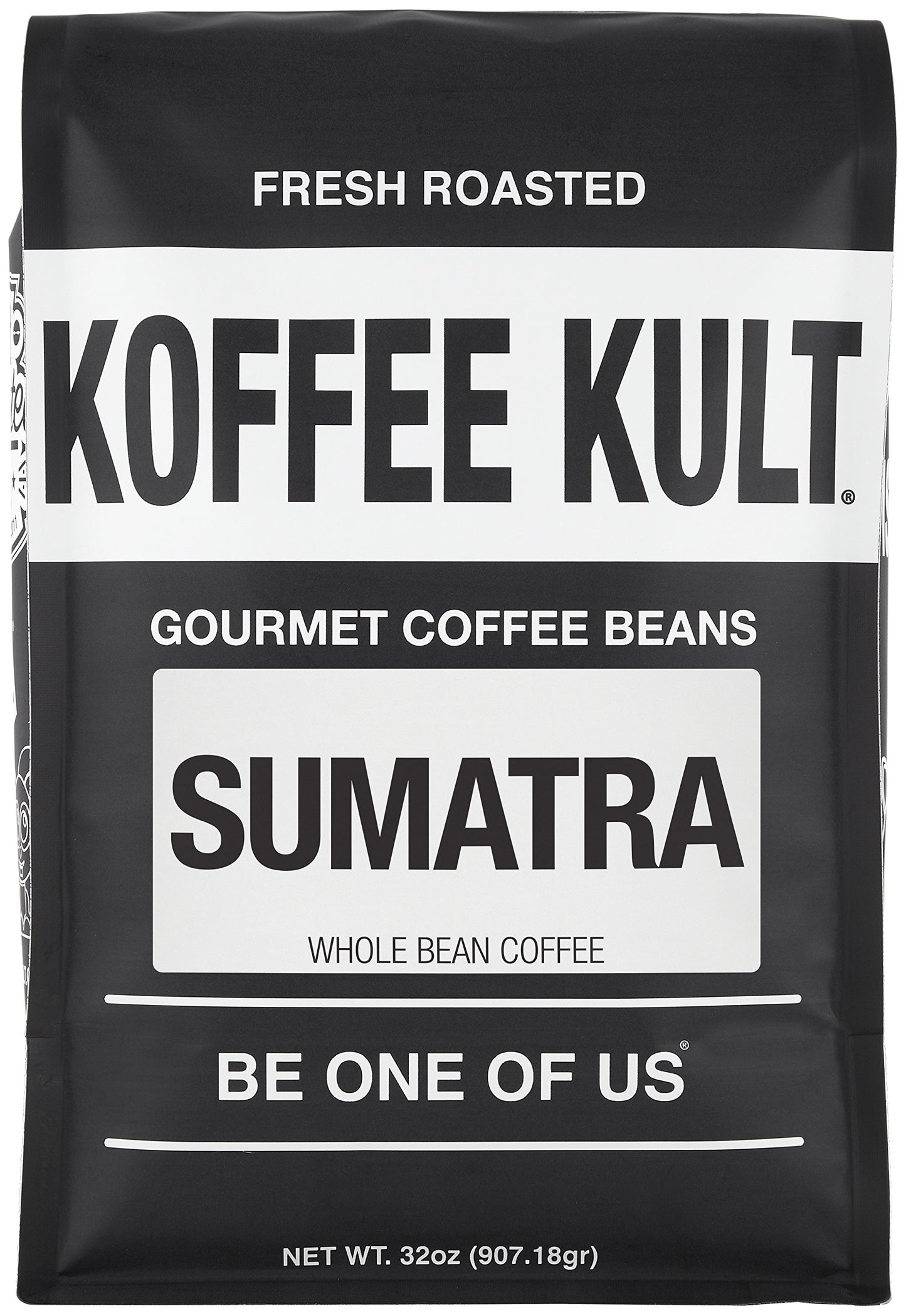 Koffee Kult Sumatra Coffee Beans Dark Roast - Indonesian Fresh Roasted Coffee Beans (Whole Bean, 32Oz)