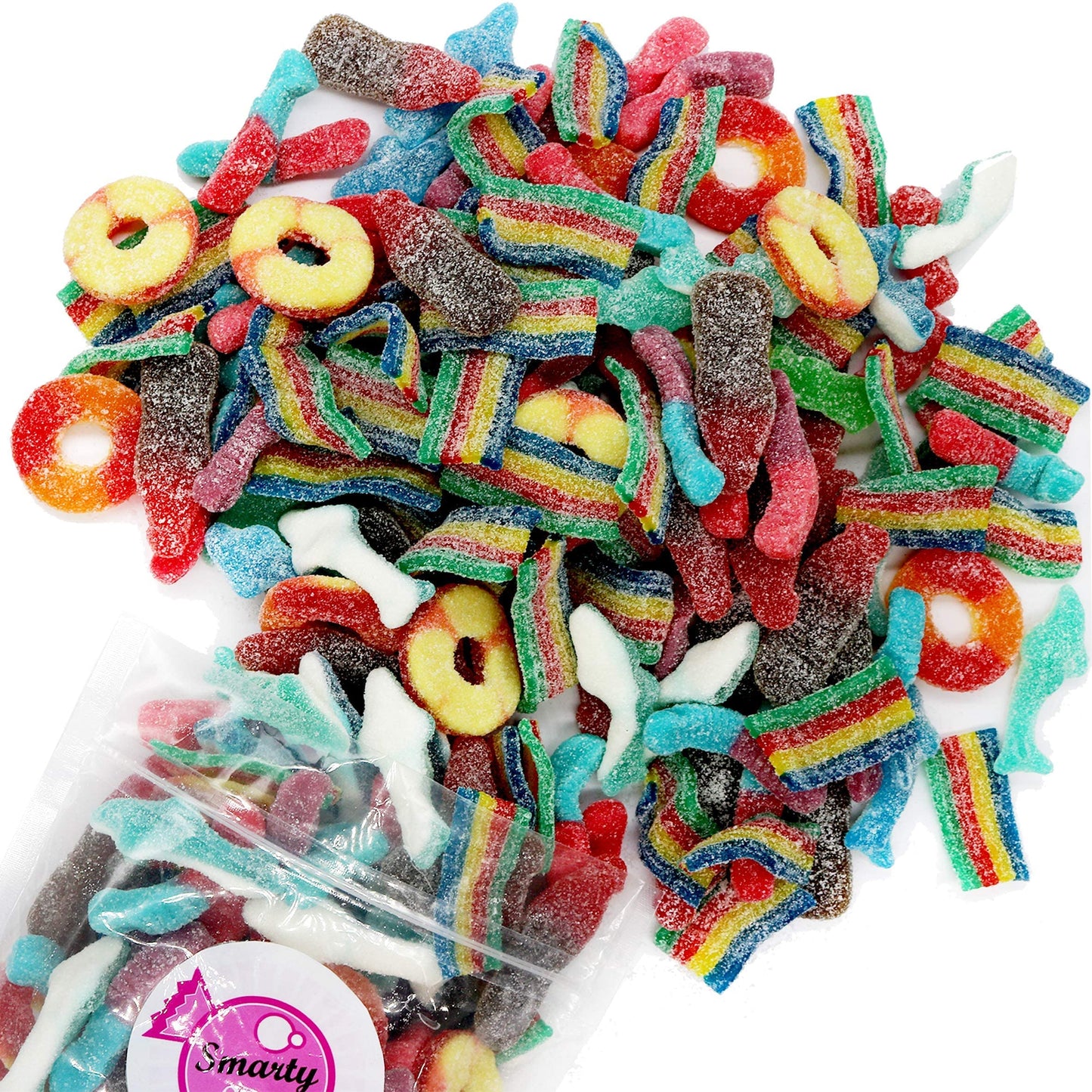 Smarty Stop Assorted Sour Mix Gummies (1 Pound (Pack Of 1))