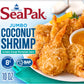 SeaPak Coconut Shrimp, Frozen Shrimp with Crispy Coconut Breading, Includes Orange Marmalade Sauce, 10 oz